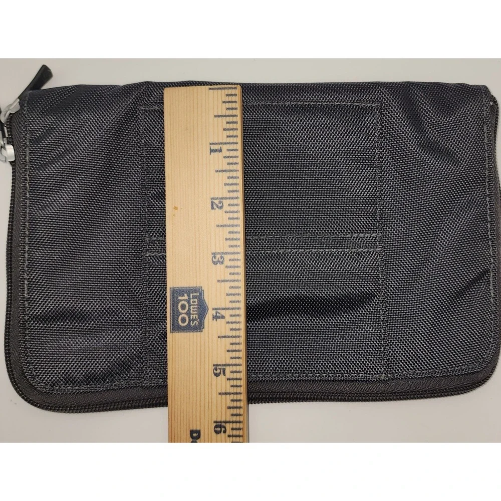Samsonite Travel Organizer Pouch Blue Black Ballistic Nylon Tech Case Zip Bag